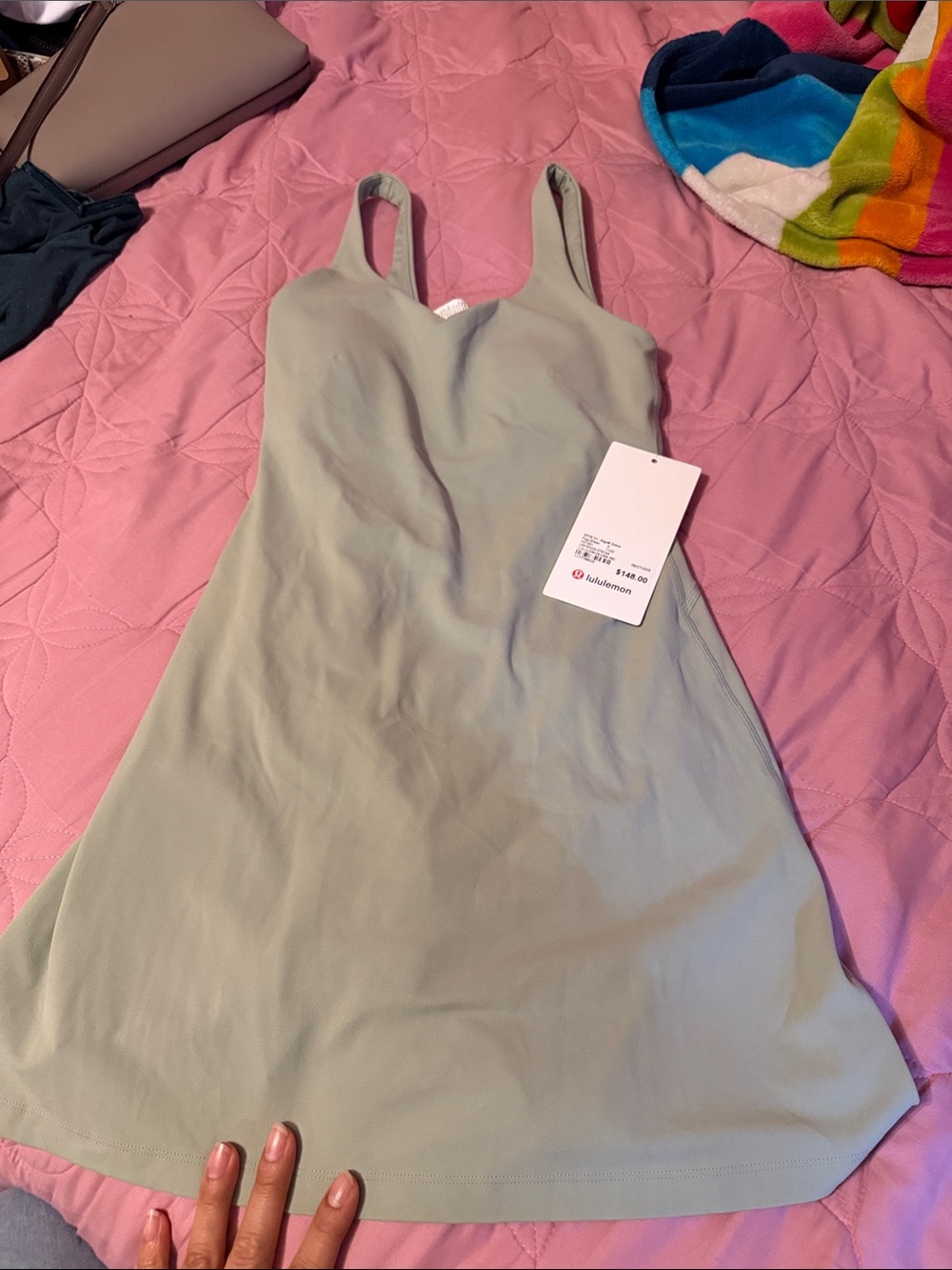 lululemon athletica Sage Green Mini Dress